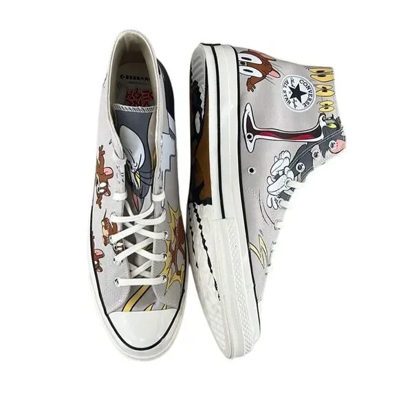 Converse x Tom and Jerry Chuck 70 Limited Edition Hightop Sneakers Shoes Size 16
